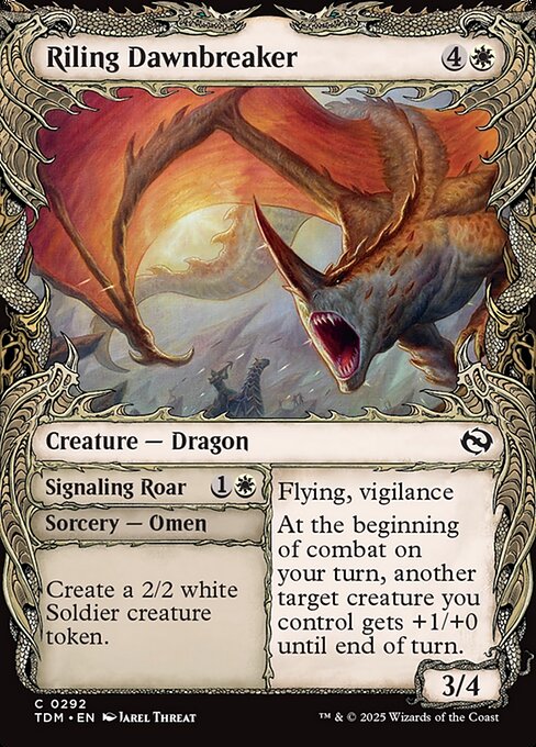 Riling Dawnbreaker // Signaling Roar - Tarkir: Dragonstorm #292