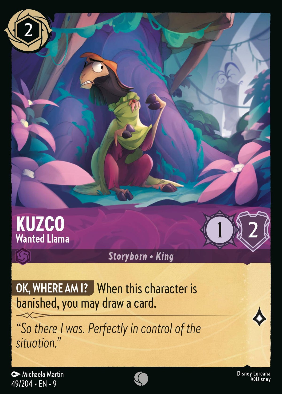 Kuzco - Wanted Llama | Fabled | 49/204 | Normal