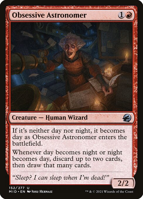 Obsessive Astronomer - Innistrad: Midnight Hunt #152