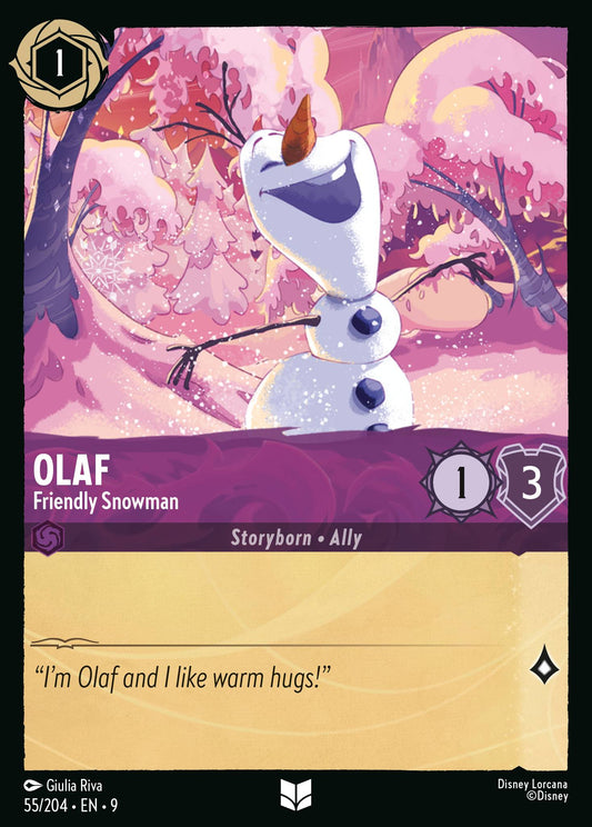 Olaf - Friendly Snowman | Fabled | 55/204 | Normal