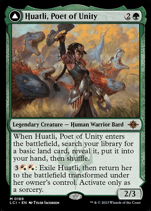 Huatli, Poet of Unity // Roar of the Fifth People - The Lost Caverns of Ixalan #189