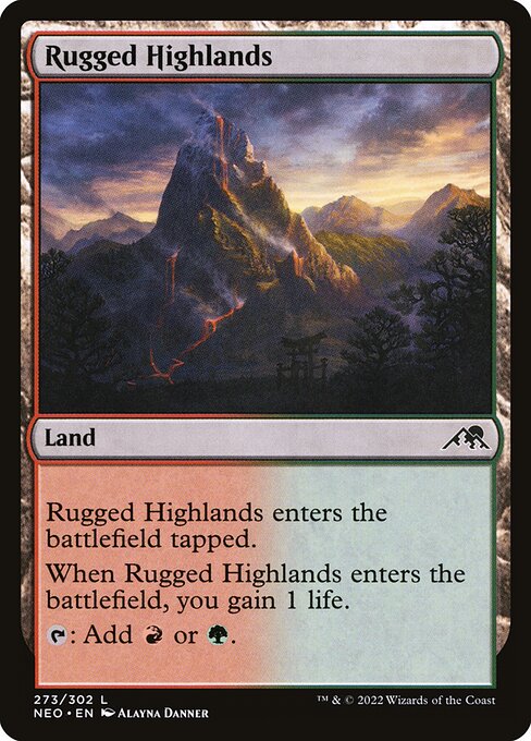 Rugged Highlands - Kamigawa: Neon Dynasty #273