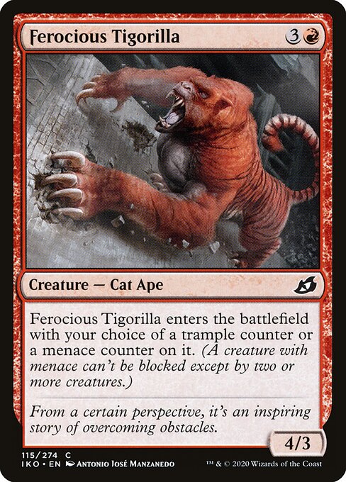 Ferocious Tigorilla - Ikoria: Lair of Behemoths #115