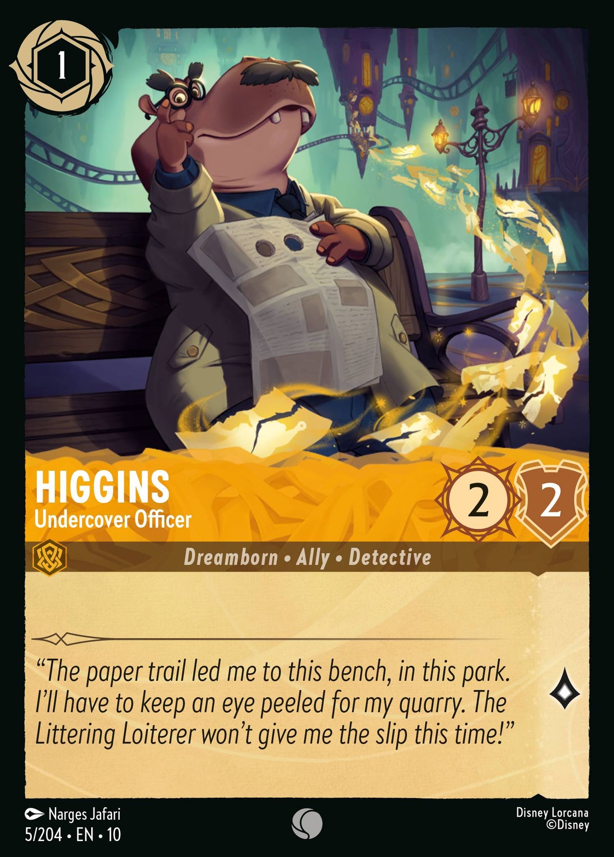 Higgins - Undercover Officer | Whispers in the Well | 5/204 | Normal