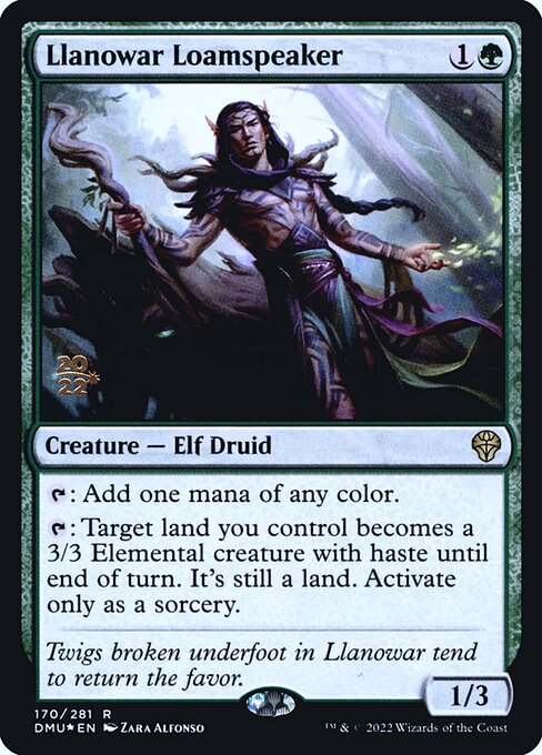 Llanowar Loamspeaker - Dominaria United Promos #170s