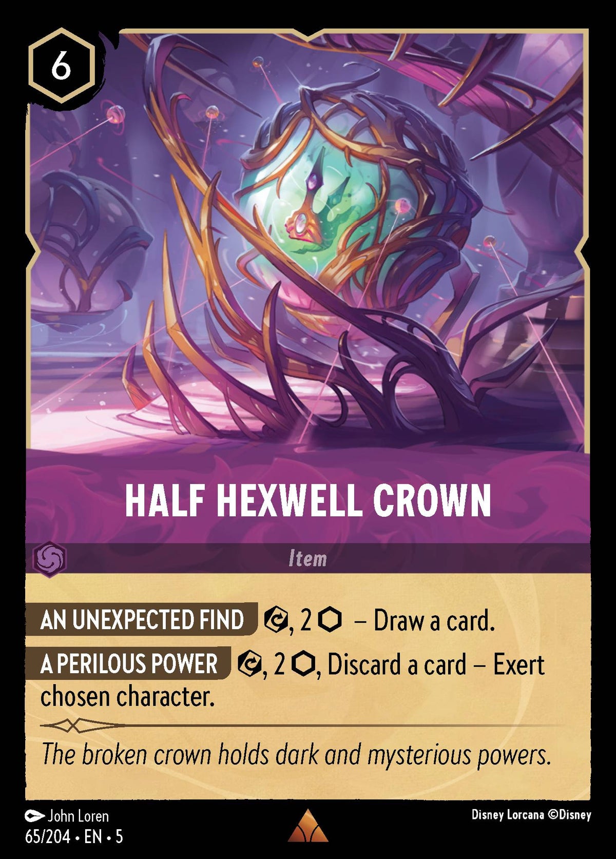 Half Hexwell Crown | Shimmering Skies | 65/204 | Normal