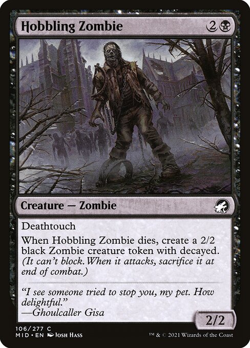 Hobbling Zombie - Innistrad: Midnight Hunt #106