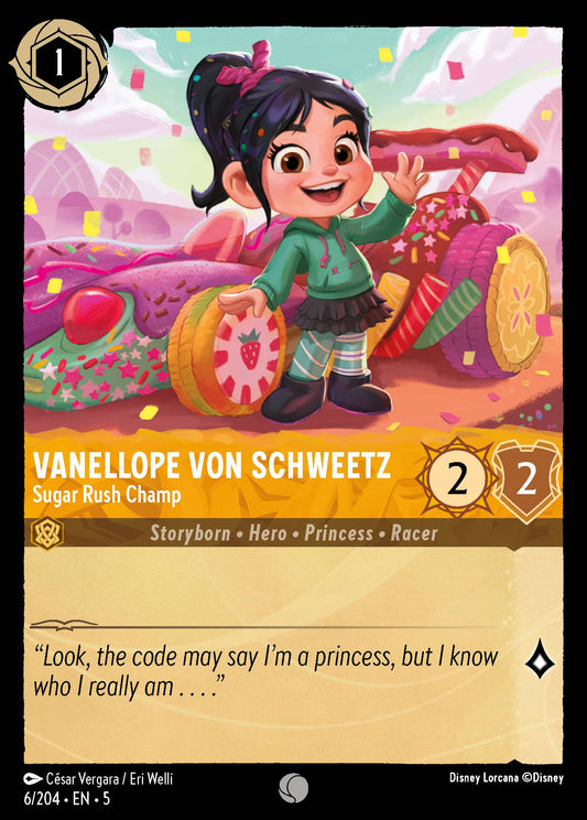 Vanellope von Schweetz - Sugar Rush Champ | Shimmering Skies | 6/204 | Cold Foil