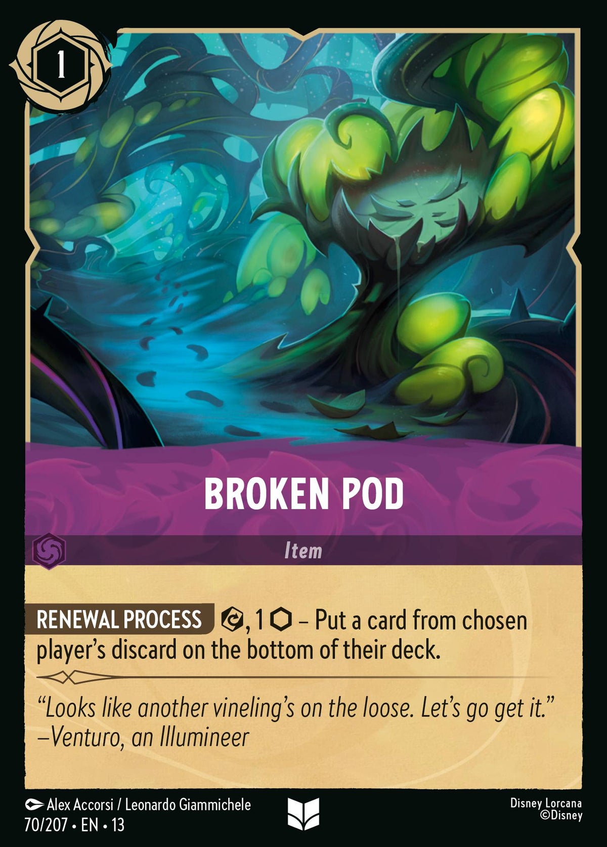 Broken Pod | Attack of the Vine! | 70/207 | Cold Foil