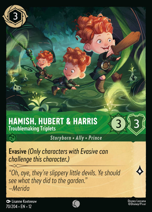 Hamish, Hubert & Harris - Troublemaking Triplets | Wilds Unknown | 70/204 | Normal