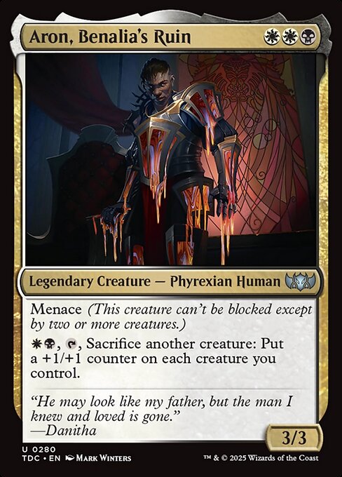 Aron, Benalia's Ruin - Tarkir: Dragonstorm Commander #280