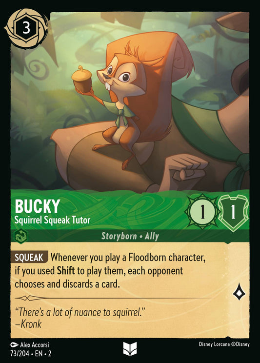Bucky - Squirrel Squeak Tutor | Rise of the Floodborn | 73/204 | Cold Foil