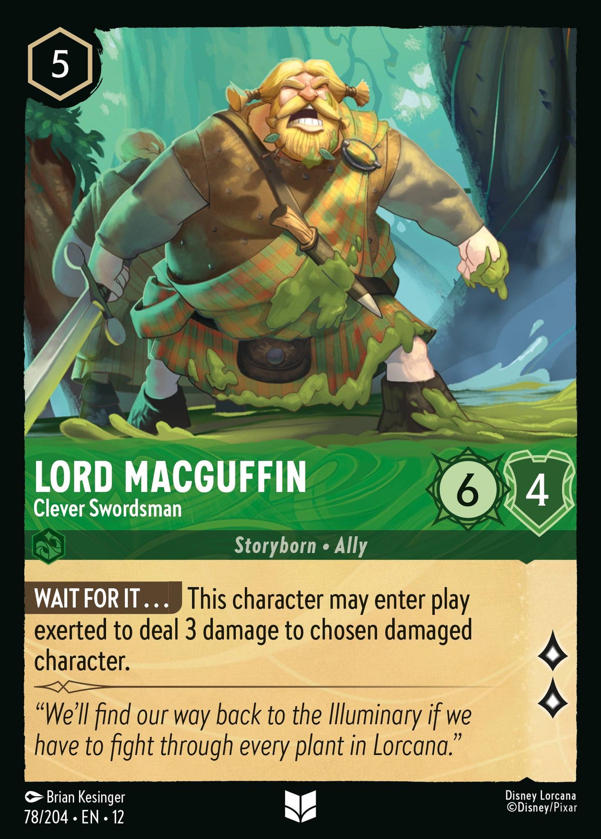 Lord MacGuffin - Clever Swordsman | Wilds Unknown | 78/204 | Normal