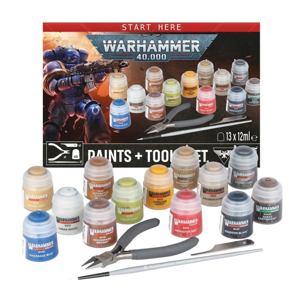 Warhammer 40,000: Paint + Tools set
