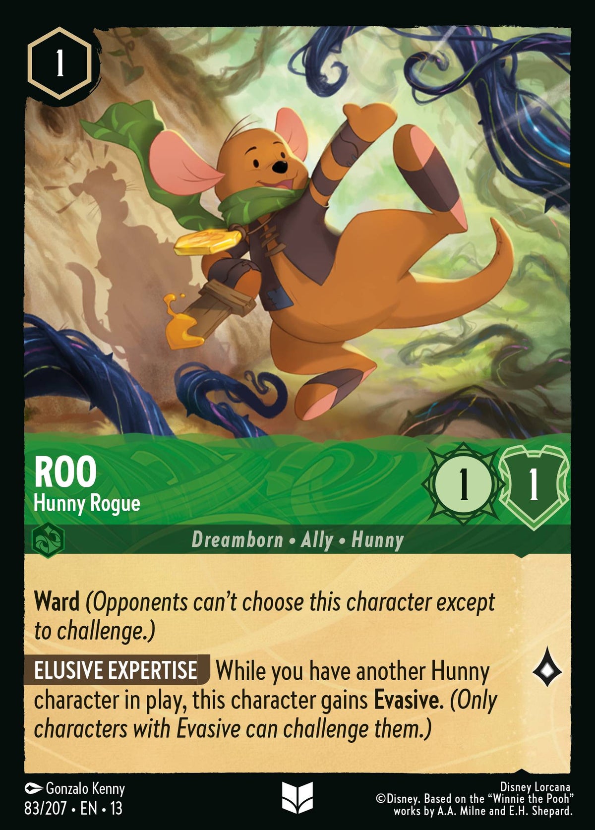 Roo - Hunny Rogue | Attack of the Vine! | 83/207 | Cold Foil