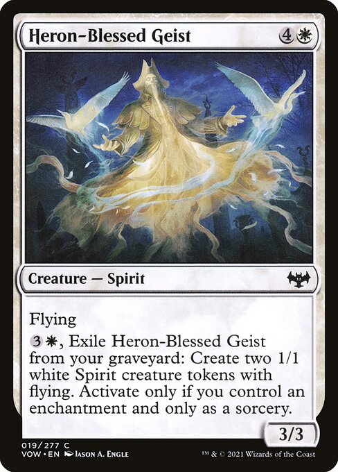 Heron-Blessed Geist - Innistrad: Crimson Vow #19