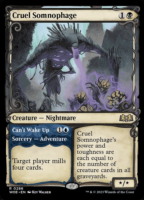 Cruel Somnophage // Can't Wake Up - Wilds of Eldraine #286