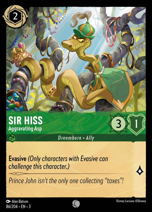 Sir Hiss - Aggravating Asp | Into the Inklands | 86/204 | Normal