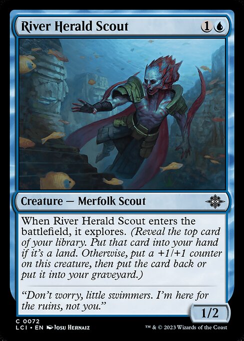 River Herald Scout - The Lost Caverns of Ixalan #72