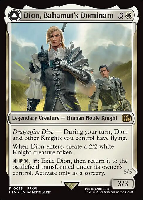Dion, Bahamut's Dominant // Bahamut, Warden of Light - Final Fantasy #16