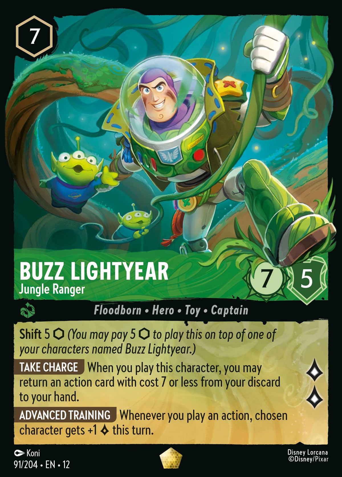 Buzz Lightyear - Jungle Ranger | Wilds Unknown | 91/204 | Cold Foil