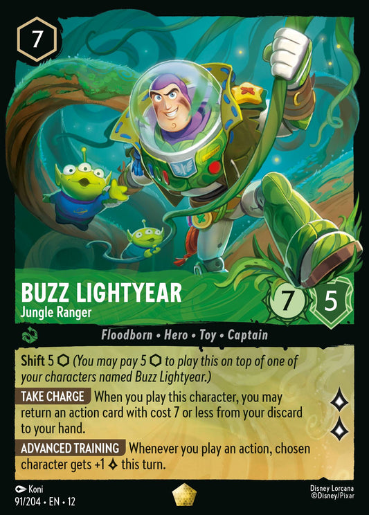 Buzz Lightyear - Jungle Ranger | Wilds Unknown | 91/204 | Cold Foil