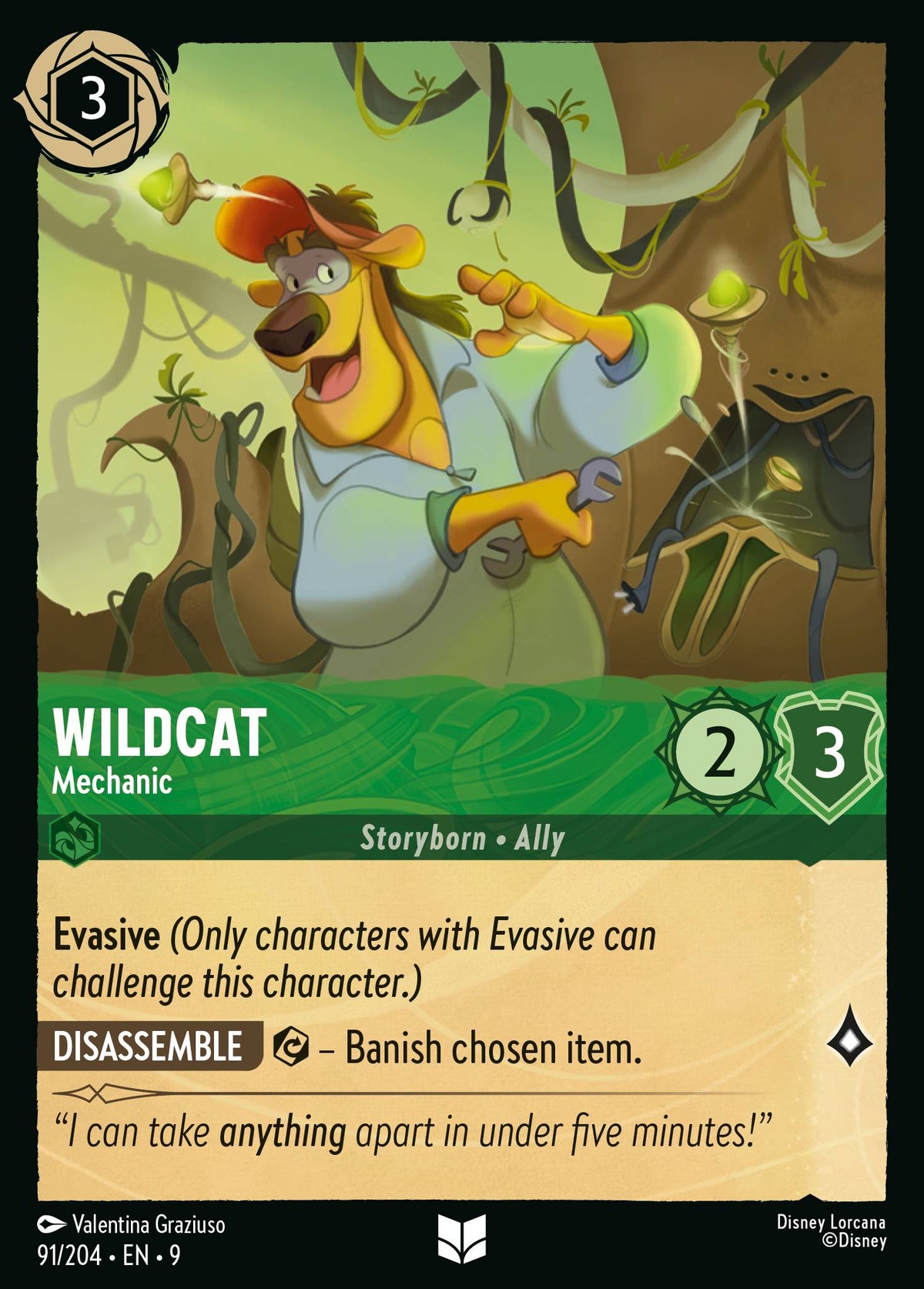 Wildcat - Mechanic | Fabled | 91/204 | Cold Foil
