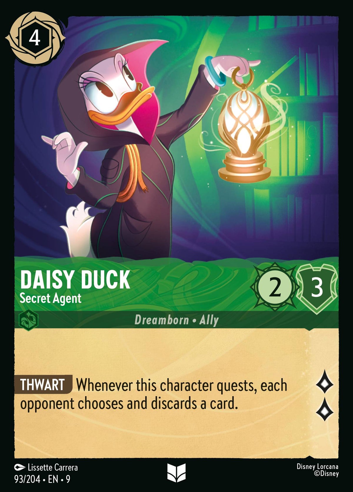 Daisy Duck - Secret Agent | Fabled | 93/204 | Cold Foil