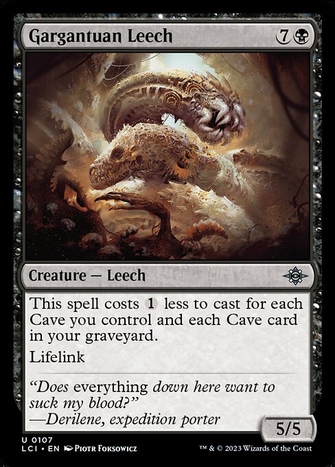 Gargantuan Leech - The Lost Caverns of Ixalan #107