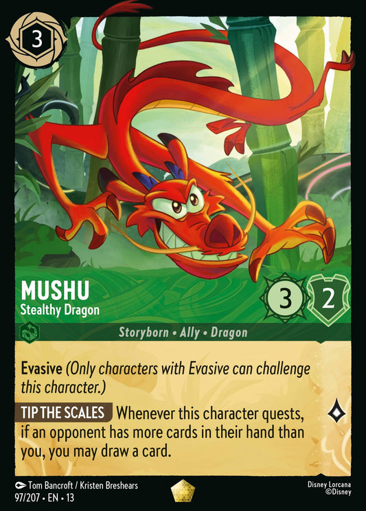 Mushu - Stealthy Dragon | Attack of the Vine! | 97/207 | Cold Foil