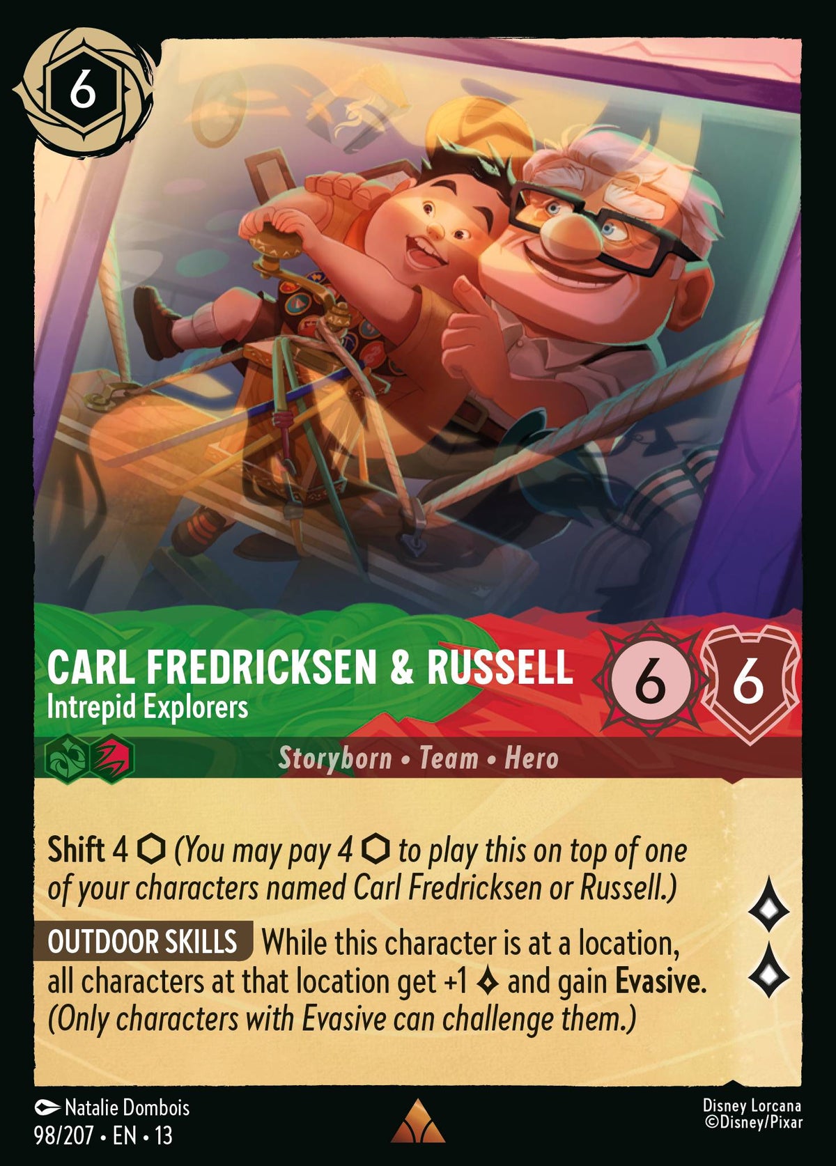 Carl Fredricksen & Russell - Intrepid Explorers | Attack of the Vine! | 98/207 | Cold Foil