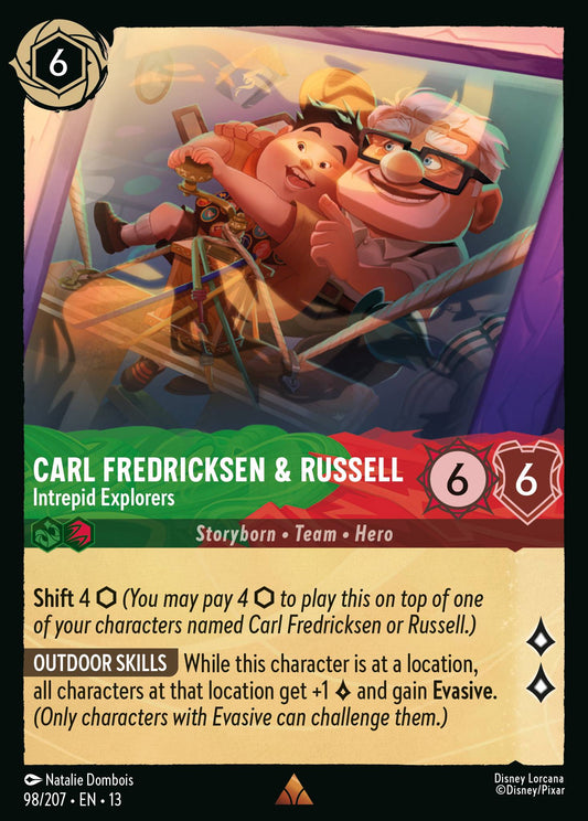 Carl Fredricksen & Russell - Intrepid Explorers | Attack of the Vine! | 98/207 | Cold Foil