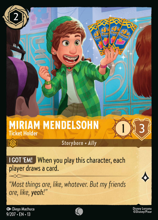 Miriam Mendelsohn - Ticket Holder | Attack of the Vine! | 9/207 | Normal