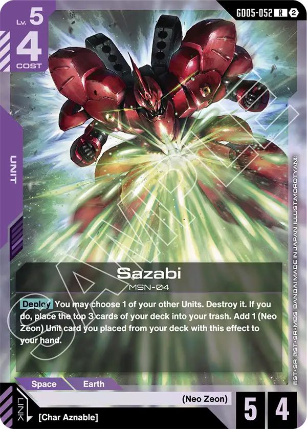 Sazabi (GD05-052) | GD05-052 | Foil