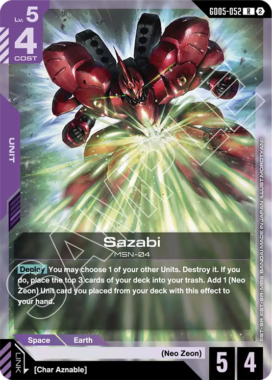Sazabi (GD05-052) | GD05-052 | Foil
