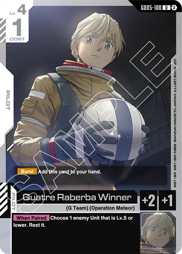 Quatre Raberba Winner | GD05-100 | Normal