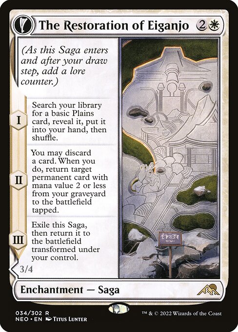 The Restoration of Eiganjo // Architect of Restoration - Kamigawa: Neon Dynasty #34