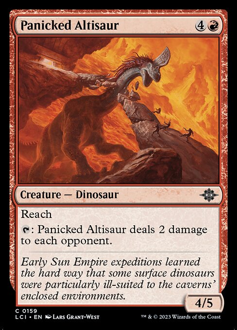 Panicked Altisaur - The Lost Caverns of Ixalan #159