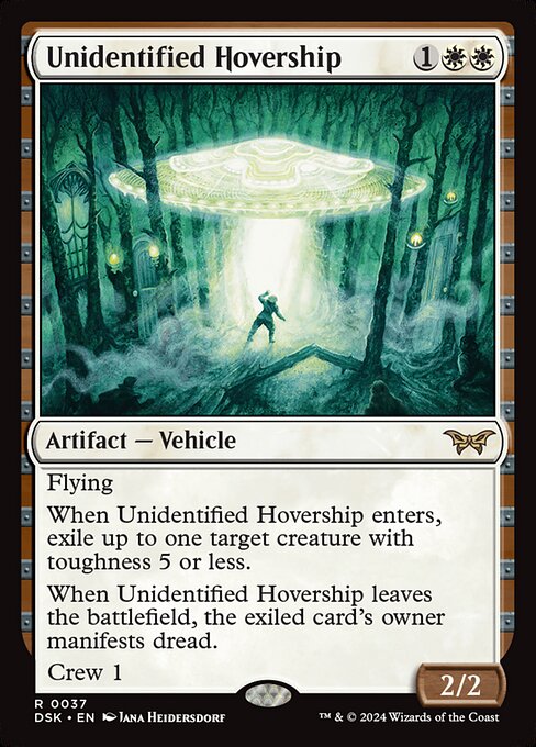 Unidentified Hovership - Duskmourn: House of Horror #37
