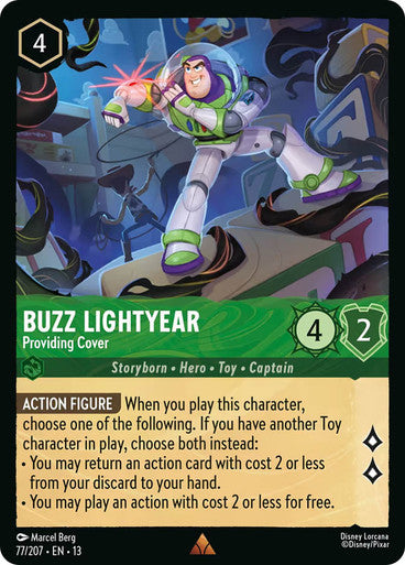 BUZZ LIGHTYEAR PROVIDING COVER