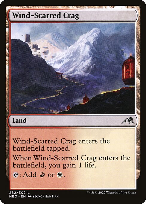 Wind-Scarred Crag - Kamigawa: Neon Dynasty #282