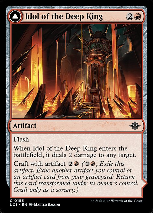 Idol of the Deep King // Sovereign's Macuahuitl - The Lost Caverns of Ixalan #155