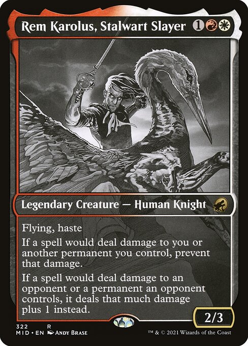 Rem Karolus, Stalwart Slayer - Innistrad: Midnight Hunt #322