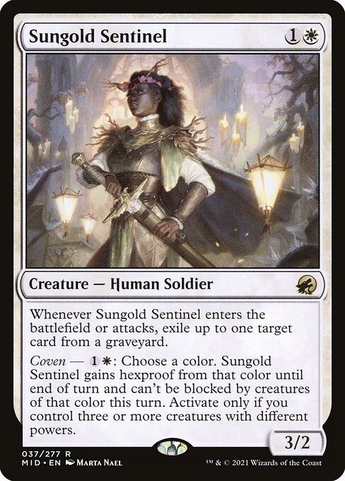 Sungold Sentinel - Innistrad: Midnight Hunt #37