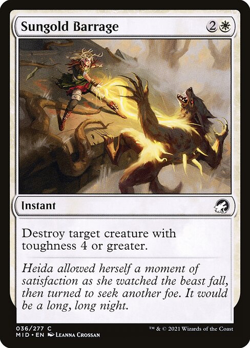 Sungold Barrage - Innistrad: Midnight Hunt #36