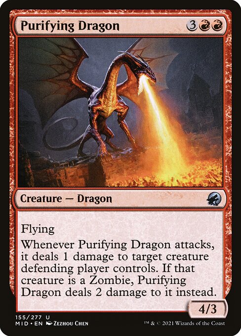 Purifying Dragon - Innistrad: Midnight Hunt #155