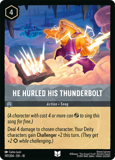 HE-HURLED HIS THUNDERBOLT