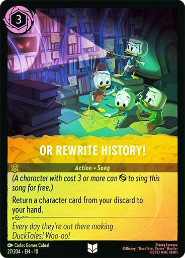 OR REWRITE HISTORY! (FOIL)